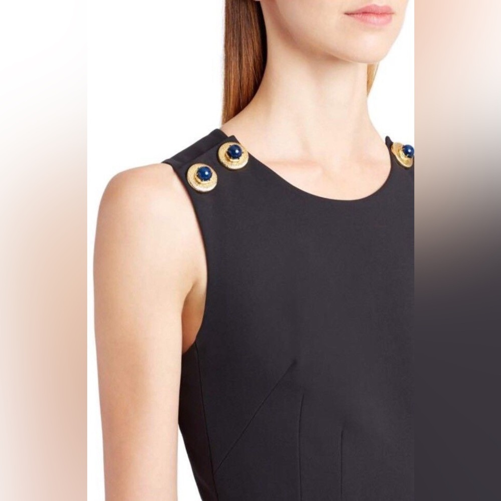 $2,190 NWT Dolce Gabbana Jewel Buttons Chris- Cross  Back Sz 42 - Picture 4 of 11